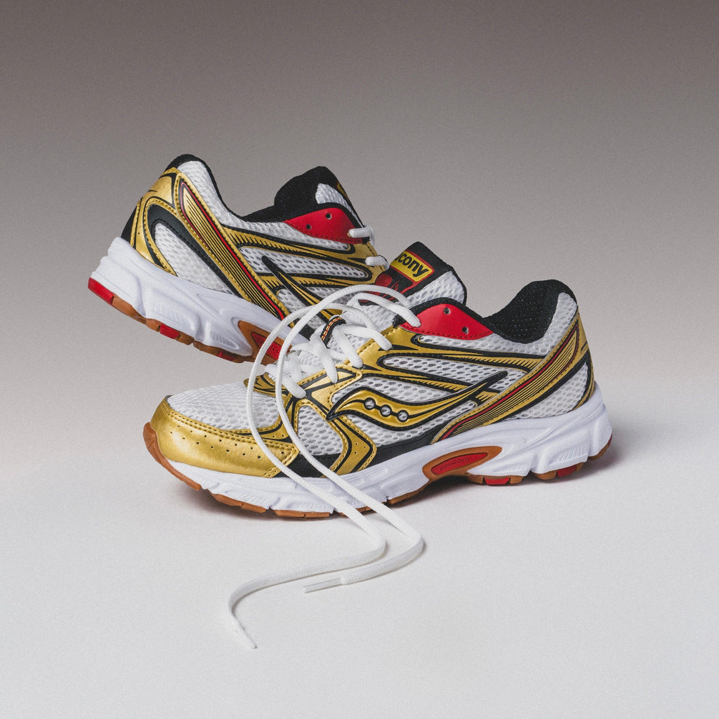 MENS Saucony |Ride Millennium (White/Gold/Red)