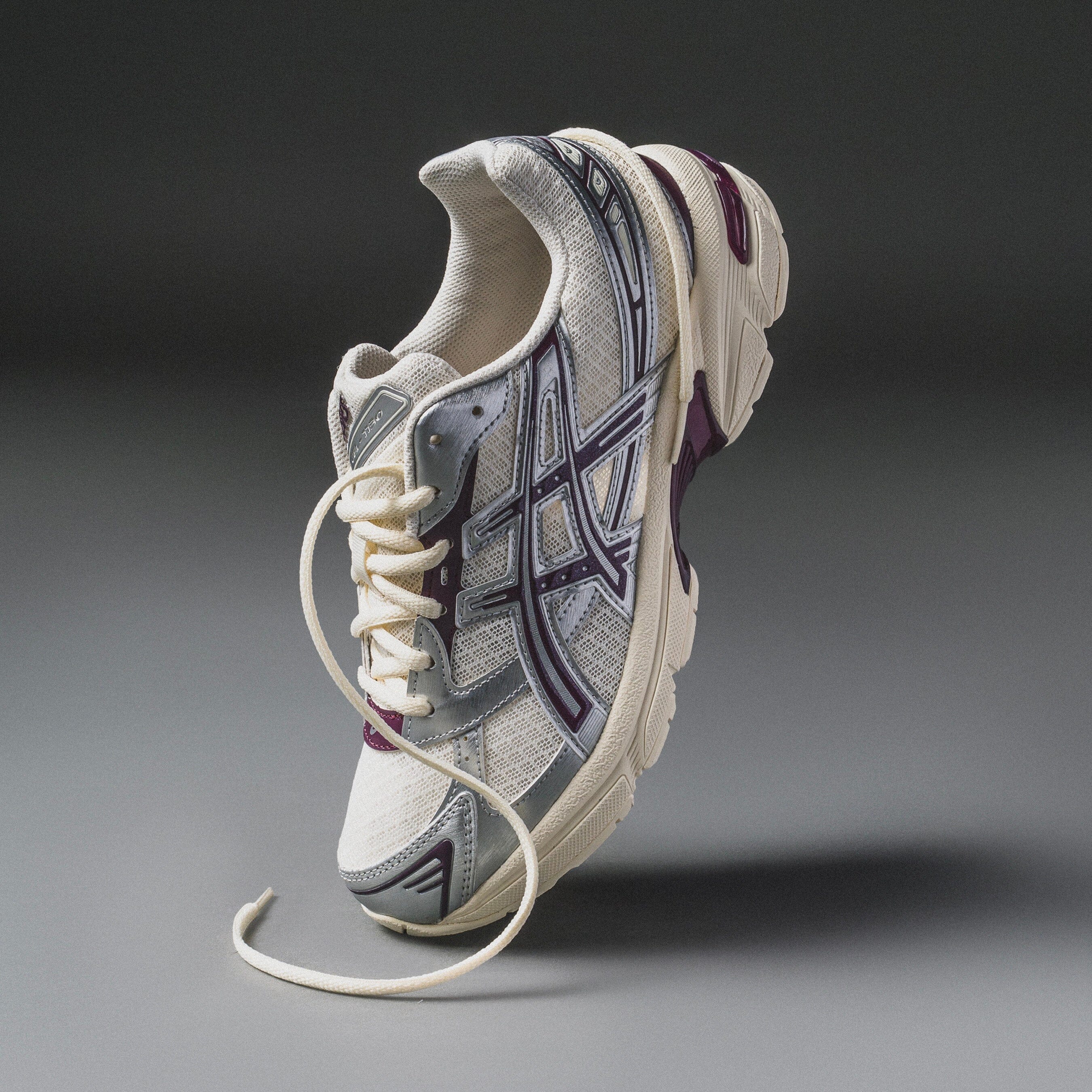 うめ MENS ASICS | Gel-1130 (Cream/Beniimo Burgundy) – Nouveau