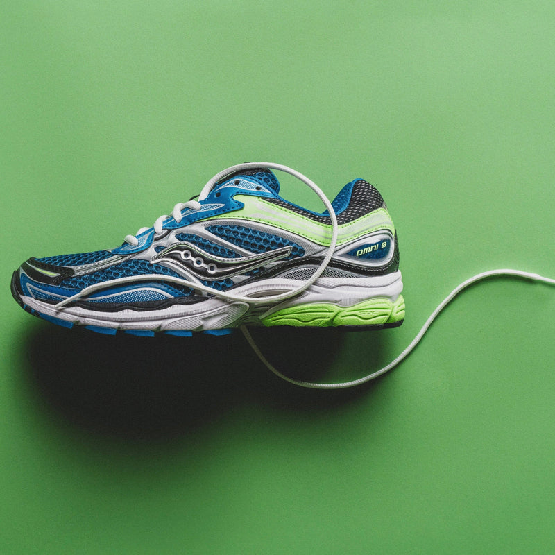 MENS Saucony | Progrid Omni 9 (Blue/Lime)