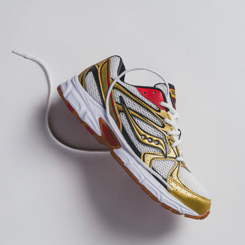 MENS Saucony |Ride Millennium (White/Gold/Red)