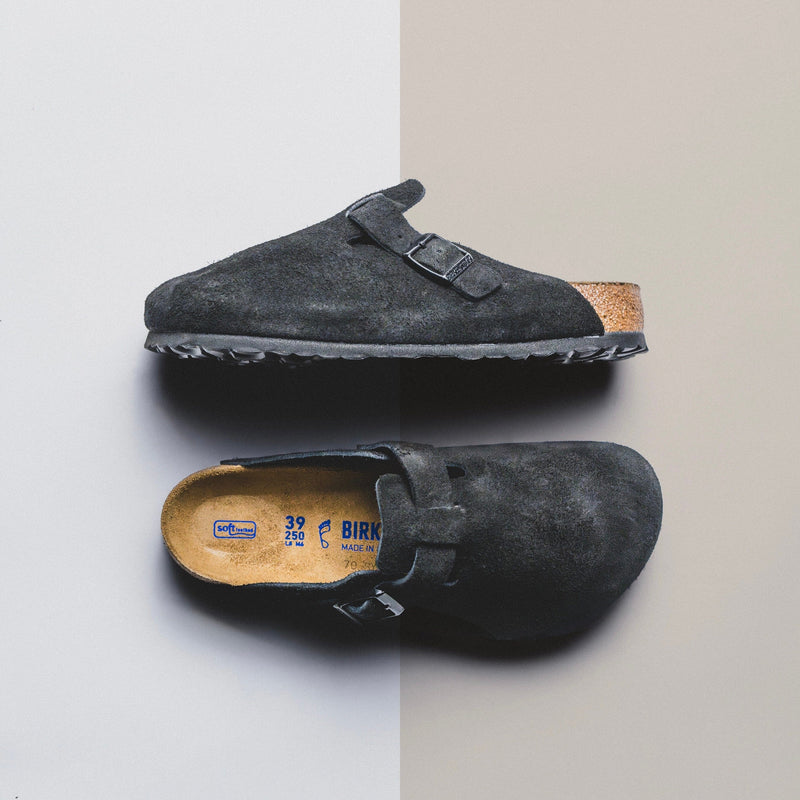 MENS BIRKENSTOCK | BOSTON (BLACK SUEDE)