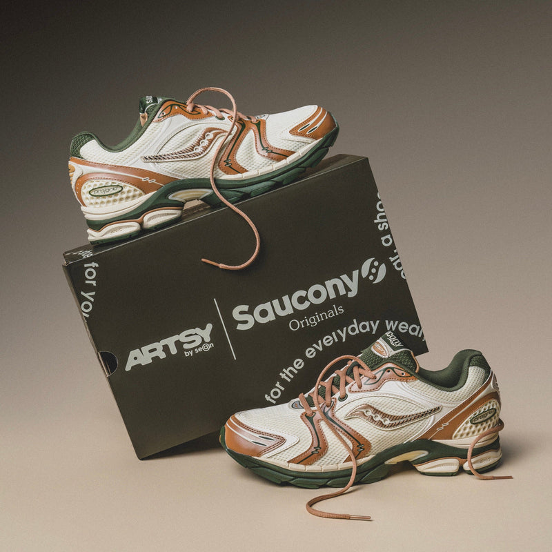 MENS Saucony | Progrid Omni 9 (Silver/Green)