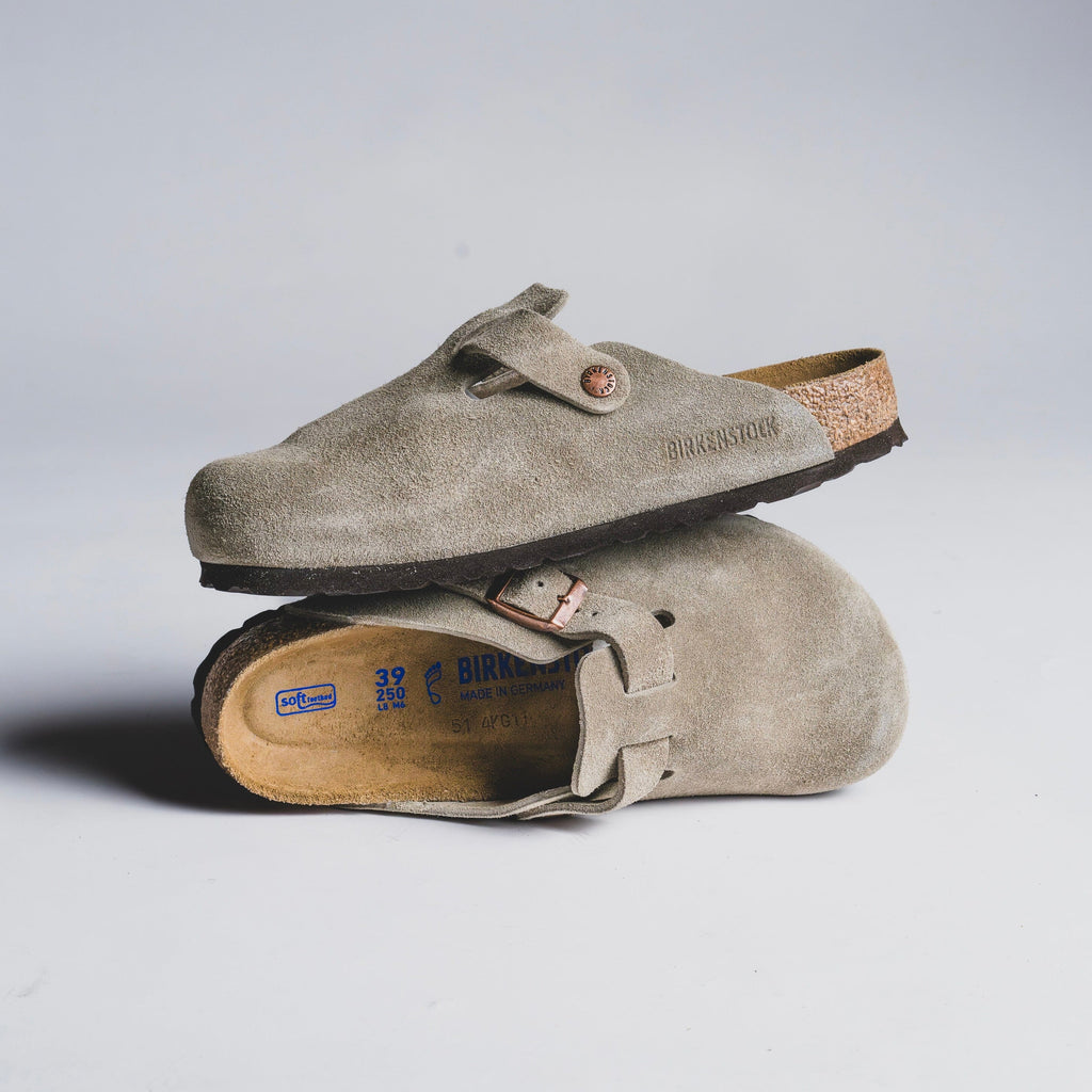 MENS BIRKENSTOCK | BOSTON (TAUPE SUEDE)