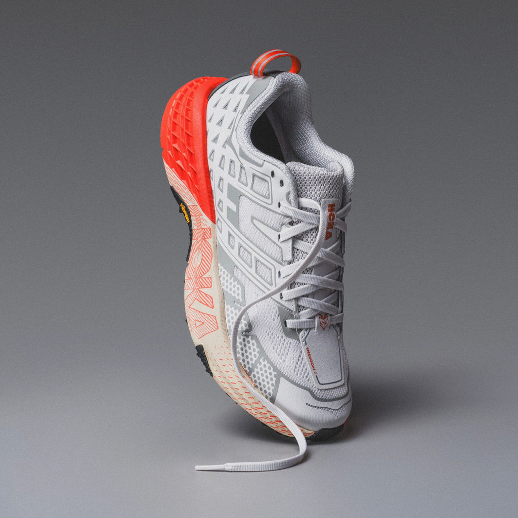 MENS HOKA | SpeedGoat 2 (White/TOMATO)