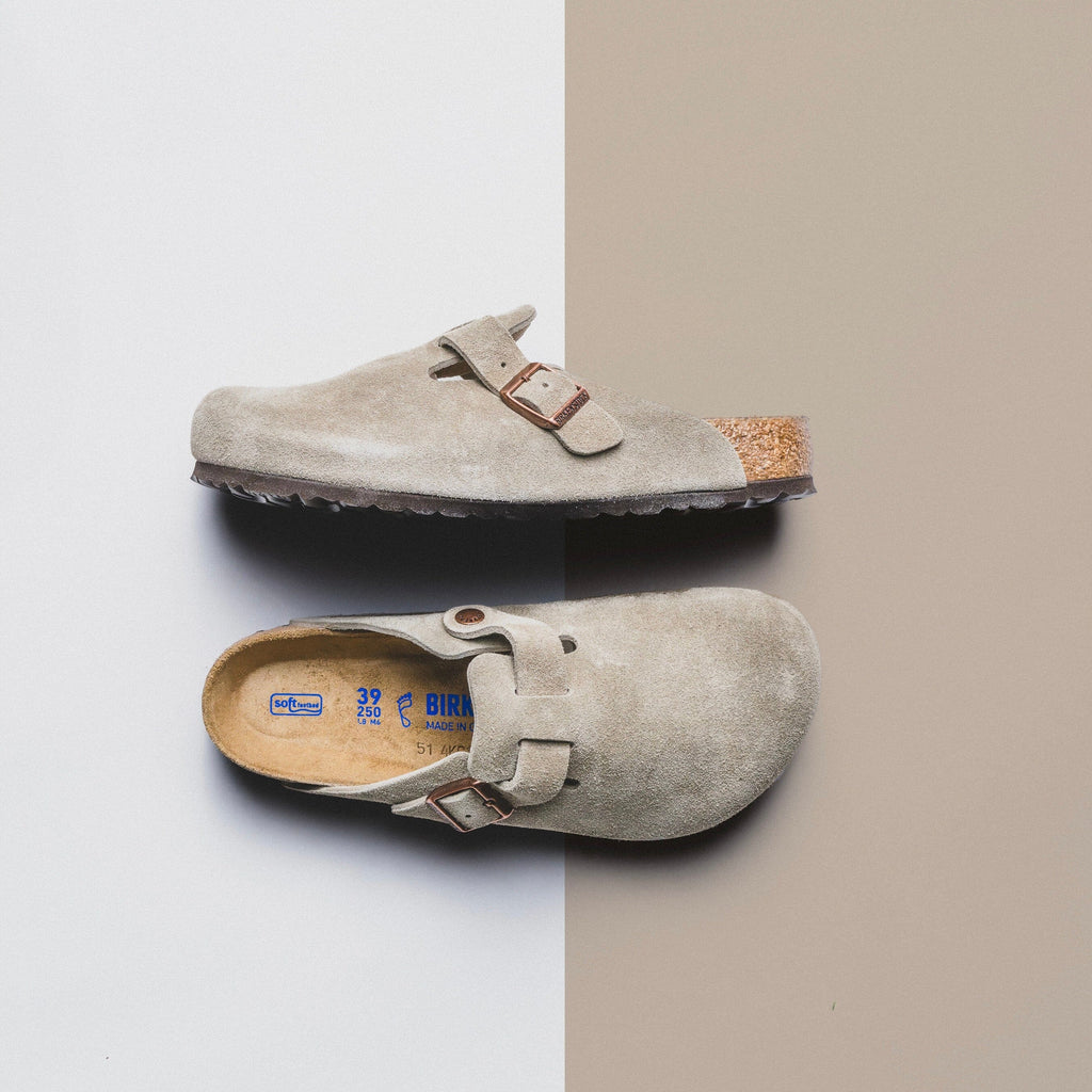 MENS BIRKENSTOCK | BOSTON (TAUPE SUEDE)