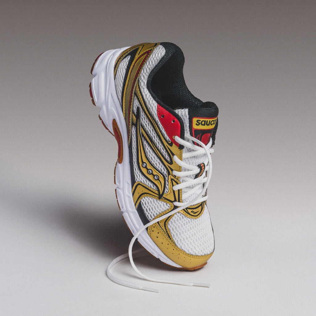 MENS Saucony |Ride Millennium (White/Gold/Red)